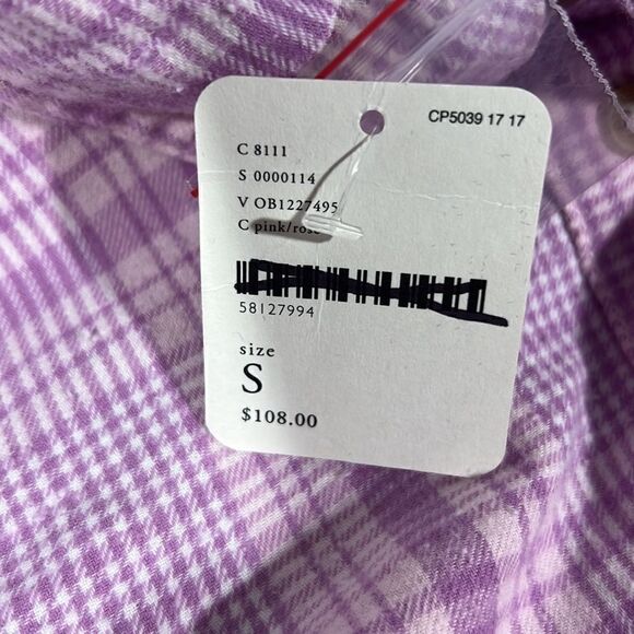 WE THE FREE PLAID TOP IN COTTON CANDY NWT SMALL - Picture 5 of 5